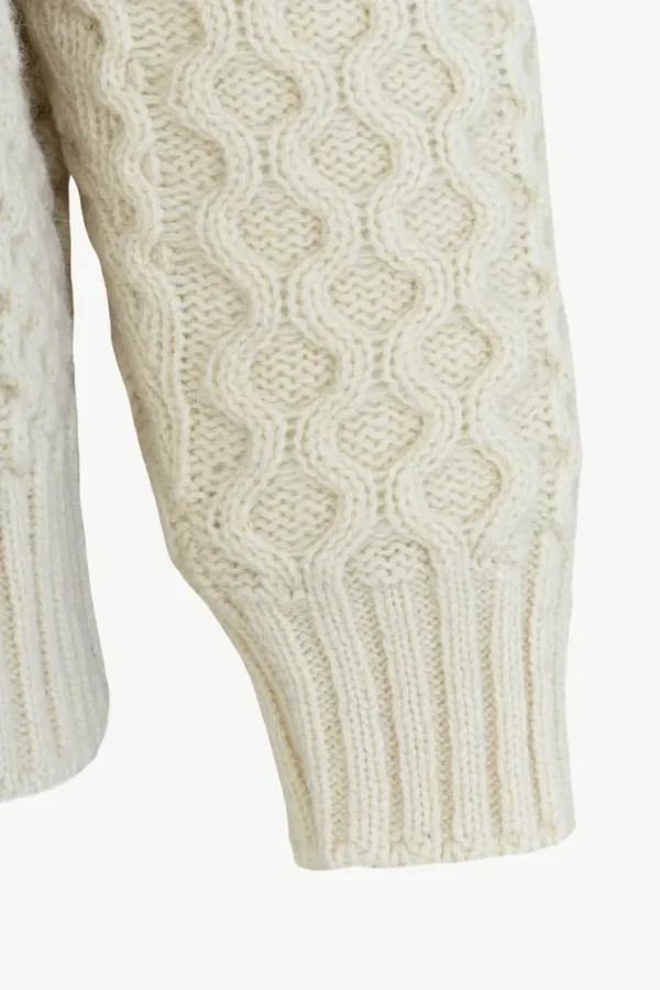 Giuliva Heritage Faloria Sweater in Cable Knit Wool< Knitwear