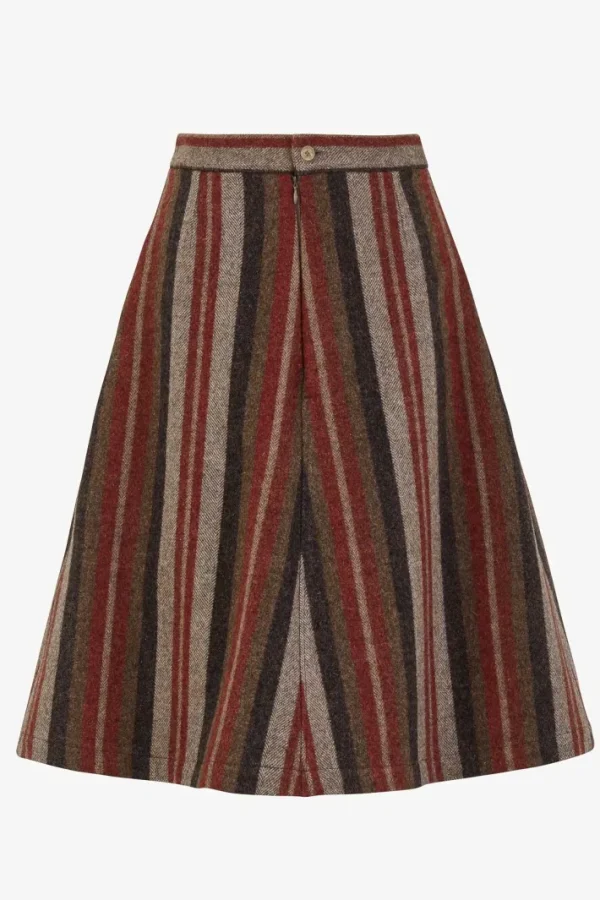 Giuliva Heritage Flaminia Skirt in Wool Stripes<Women Skirts