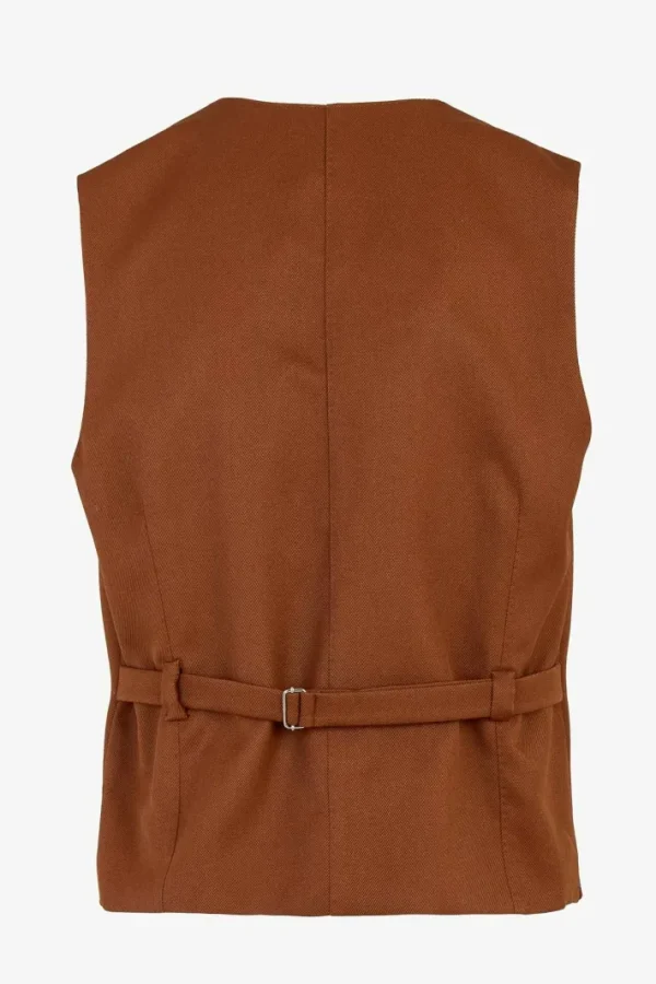 Giuliva Heritage Giano Waistcoat in Wool Drill< Waistcoats