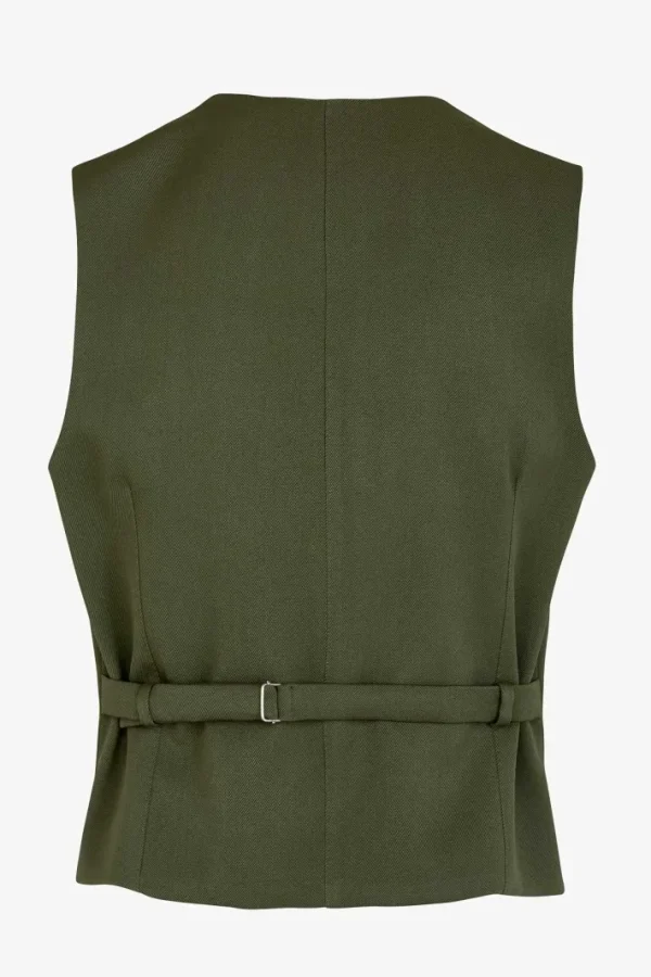 Giuliva Heritage Giano Waistcoat in Wool Drill< Waistcoats