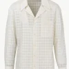 Giuliva Heritage Giovanni Shirt in Textured Wool and Cotton Check< Shirts