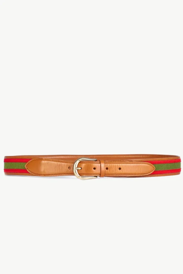 Giuliva Heritage Guillaume Belt in Fabric and Leather<Women Accessories | Accessories