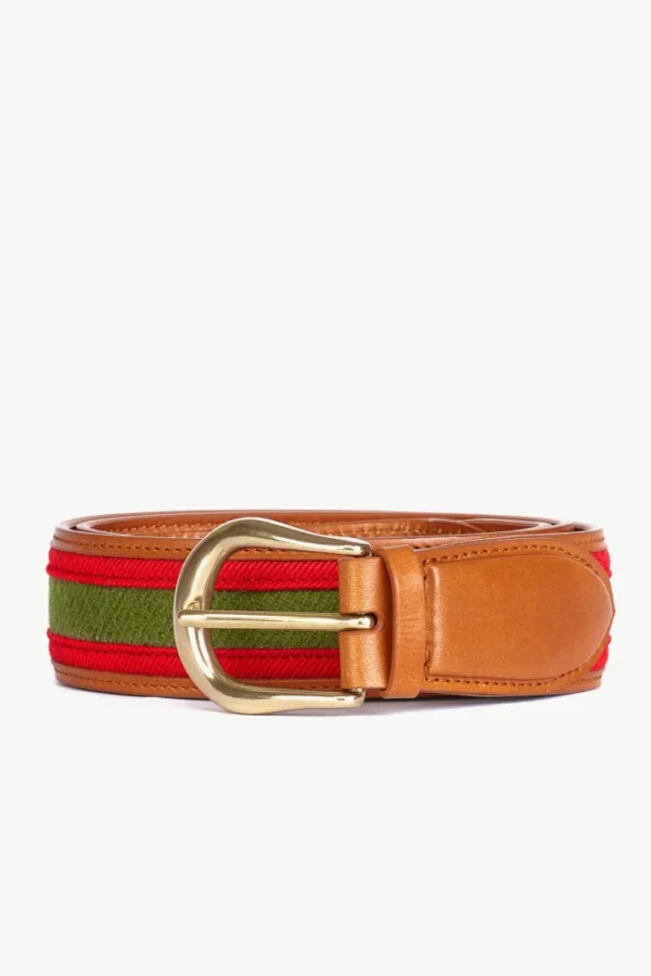 Giuliva Heritage Guillaume Belt in Fabric and Leather<Women Accessories | Accessories