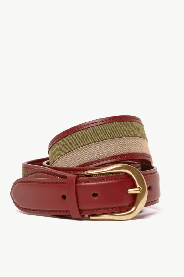 Giuliva Heritage Guillaume Belt in Fabric and Leather<Women Accessories | Accessories