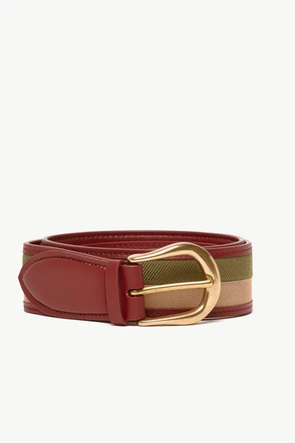 Giuliva Heritage Guillaume Belt in Fabric and Leather<Women Accessories | Accessories