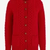 Giuliva Heritage Heidi Cardigan in Cable Knitted Wool<Women Knitwear