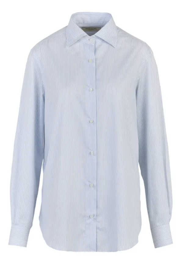 Giuliva Heritage Husband Shirt in Striped Cotton<Women Tops