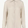 Giuliva Heritage Husband Shirt in Striped Silk<Women Tops