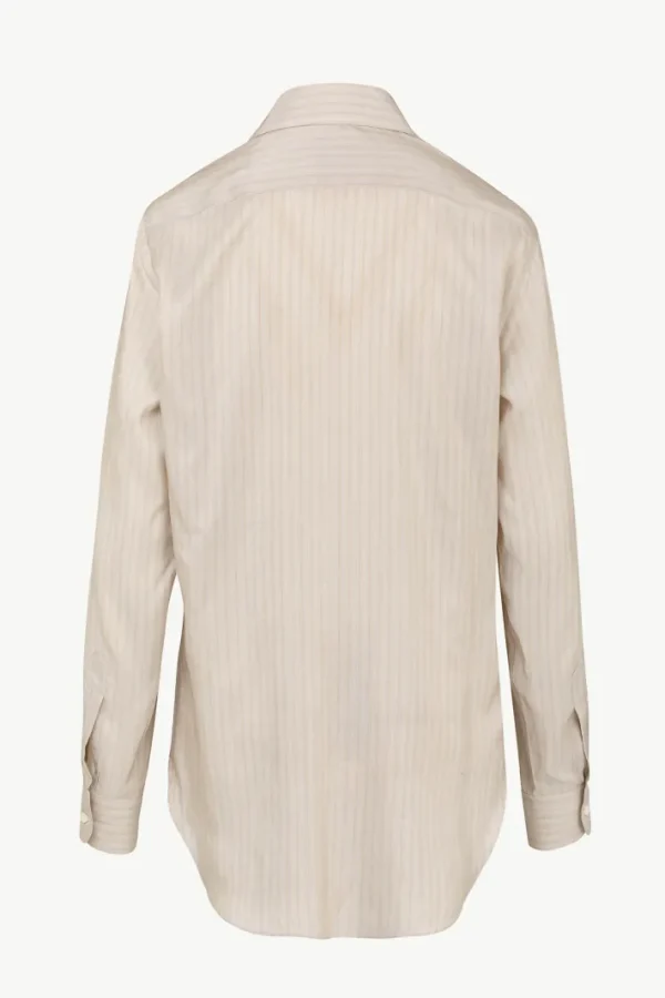 Giuliva Heritage Husband Shirt in Striped Silk<Women Tops