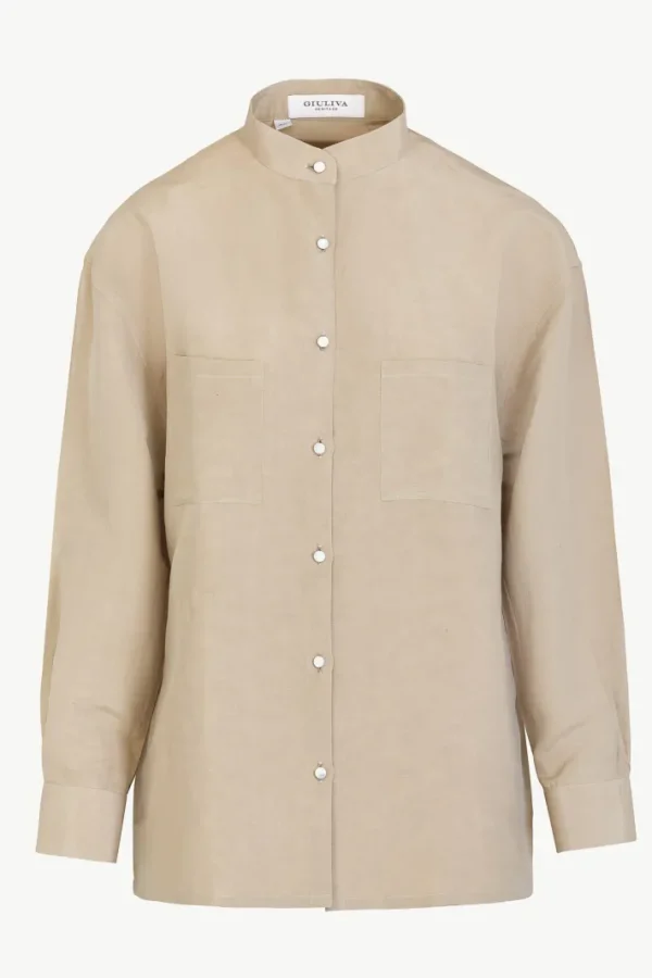 Giuliva Heritage Ivy Shirt in Linen and Silk Blend<Women Tops