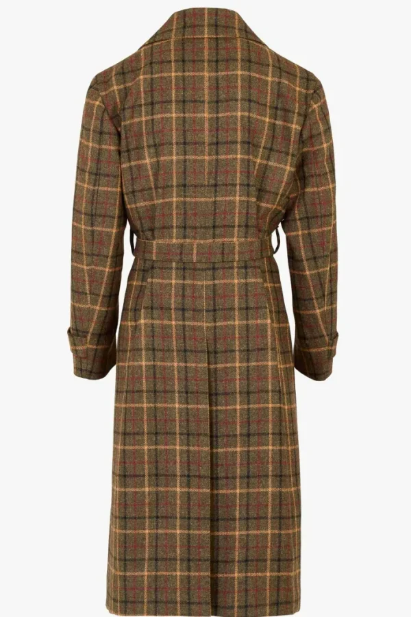 Giuliva Heritage Jacques Trench Coat in Virgin Wool Check< Coats