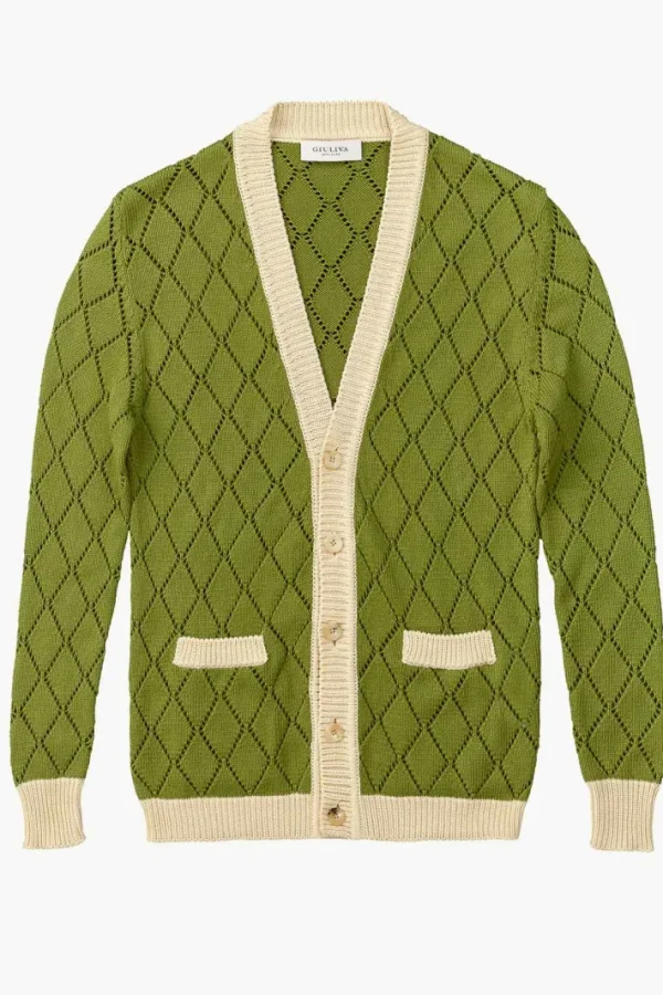 Giuliva Heritage James Cardigan in Cotton Knit< Knitwear