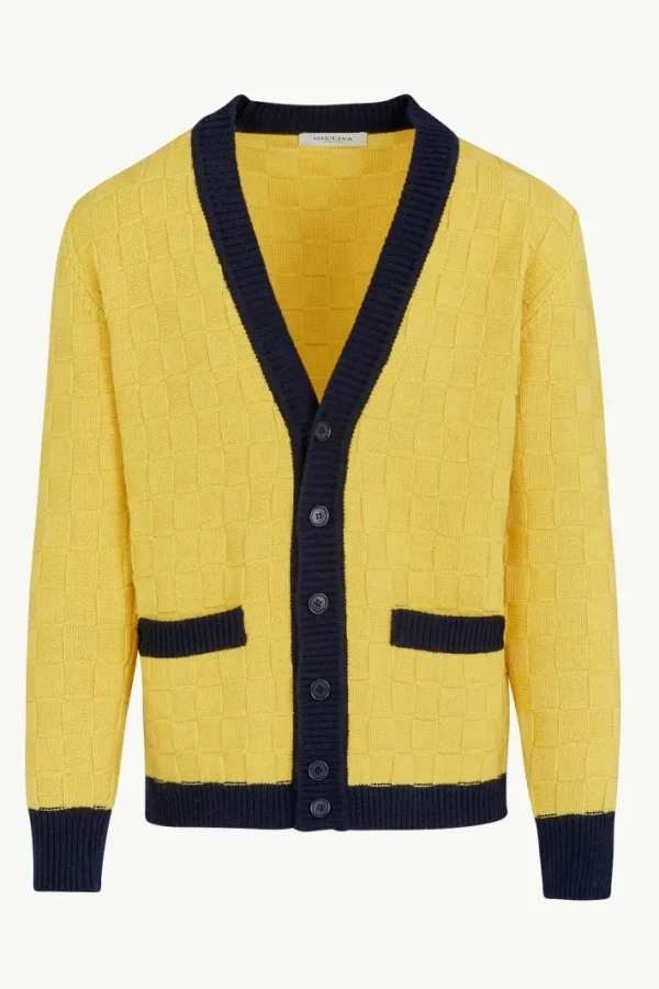 Giuliva Heritage James Cardigan in Wool and Cashmere< Knitwear