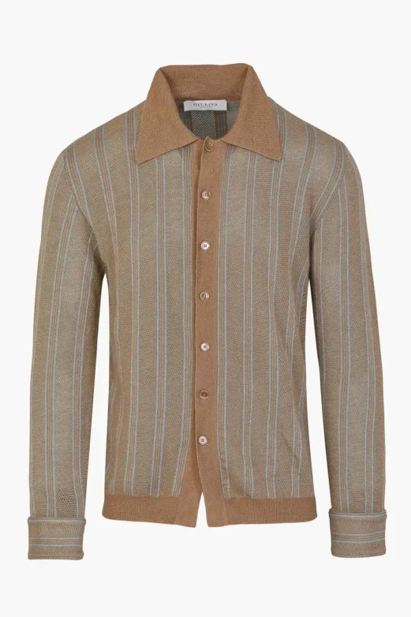 Giuliva Heritage Jude Cardigan in Cashmere and Silk Knit< Knitwear