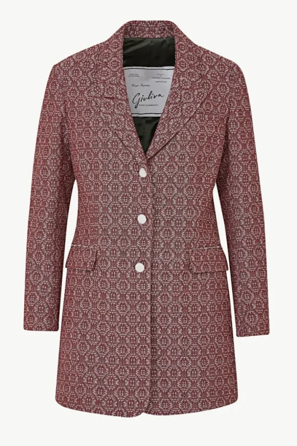 Giuliva Heritage Karen Blazer in Wool and Cashmere blend<Women Blazers