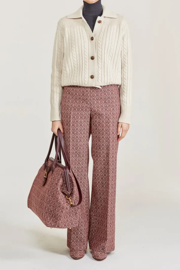 Giuliva Heritage Laura Trousers in Wool and Cashmere blend<Women Trousers