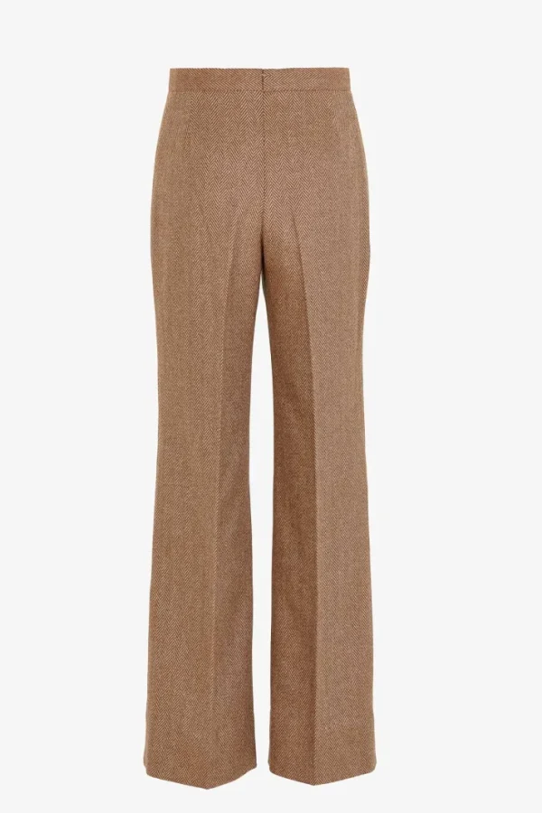 Giuliva Heritage Laura Trousers in Wool Herringbone<Women Trousers