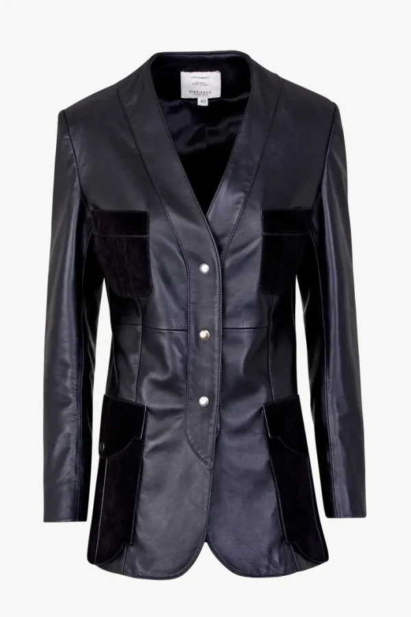 Giuliva Heritage Liesel Jacket in Leather and Suede<Women Jackets