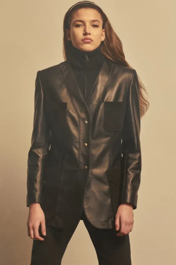 Giuliva Heritage Liesel Jacket in Leather and Suede<Women Jackets