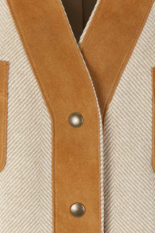 Giuliva Heritage Liesel Jacket in Wool and Suede<Women Blazers