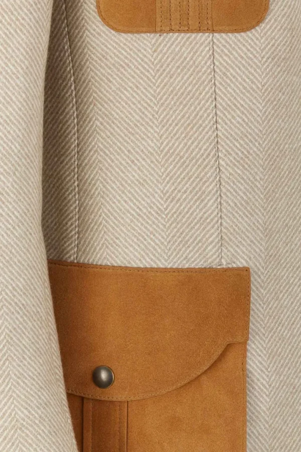 Giuliva Heritage Liesel Jacket in Wool and Suede<Women Blazers
