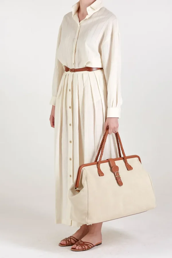 Giuliva Heritage Lilium Skirt in Linen and Cotton<Women Skirts