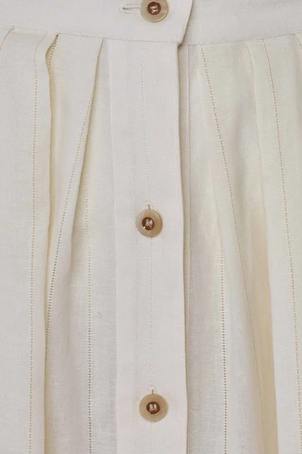 Giuliva Heritage Lilium Skirt in Linen and Cotton<Women Skirts