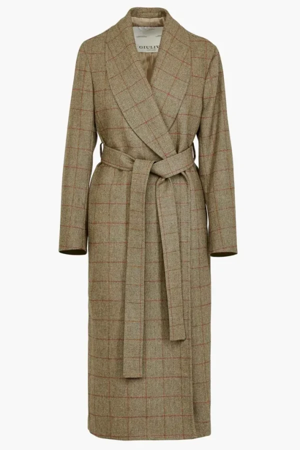 Giuliva Heritage Linda Coat in Wool Check<Women Coats