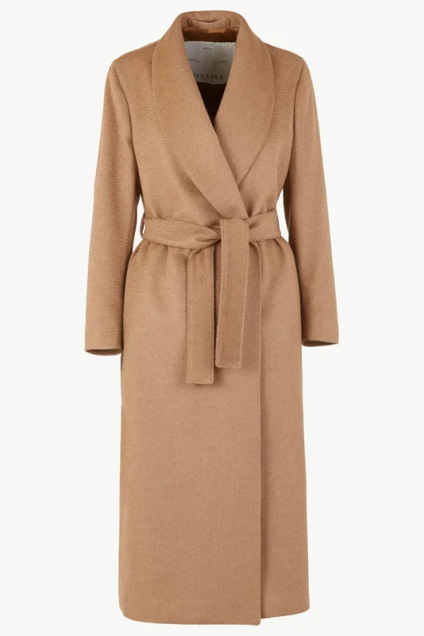 Giuliva Heritage Linda Shawl Collar Robe in Camelhair<Women Coats