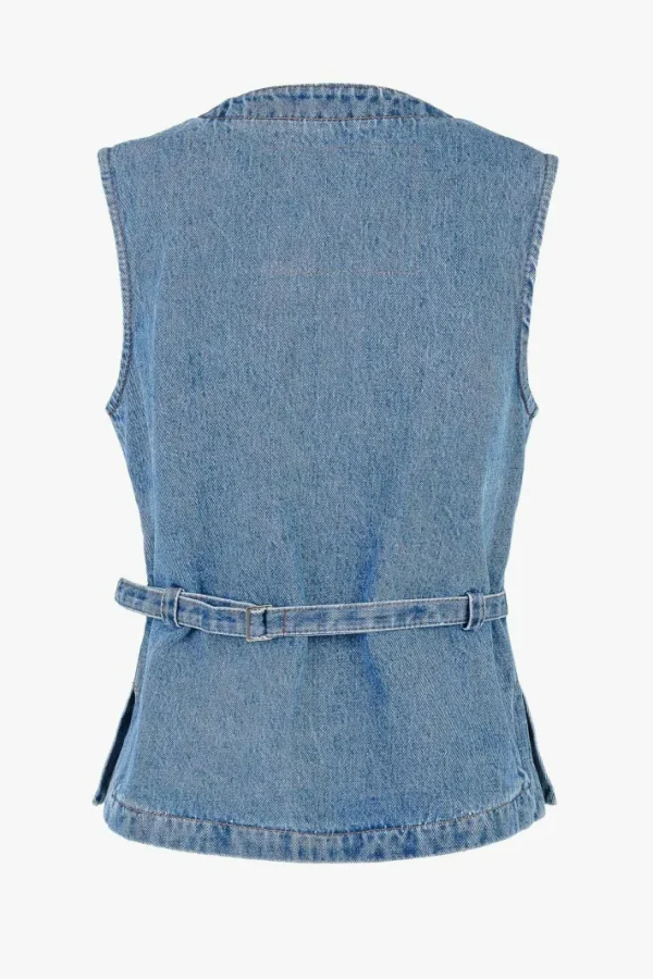 Giuliva Heritage Lucia Vest in Denim<Women Waistcoats