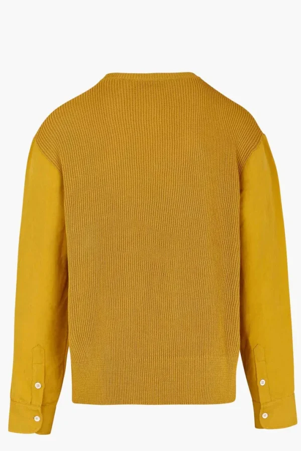 Giuliva Heritage Lucio Sweater in Knit and Fabric< Knitwear