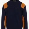 Giuliva Heritage Lucio Sweater Wool Knit and Suede< Knitwear