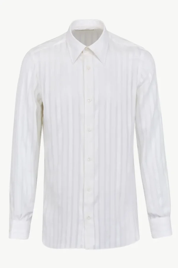 Giuliva Heritage Luigi Shirt in Cotton, Silk and Wool Blend< Shirts