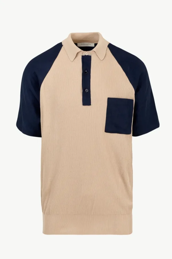 Giuliva Heritage Luke Polo in Cotton and Linen< Polos | Knitwear