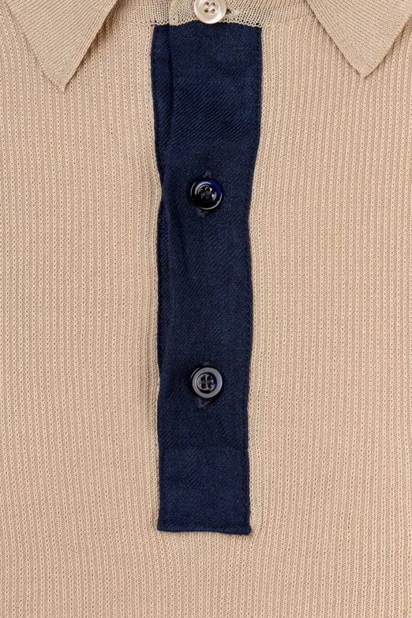 Giuliva Heritage Luke Polo in Cotton and Linen< Polos | Knitwear