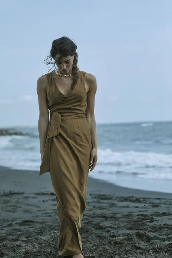 Giuliva Heritage Lyra Dress in Linen<Women Dresses