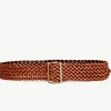 Giuliva Heritage Marisia Belt in Braided Leather<Women Accessories