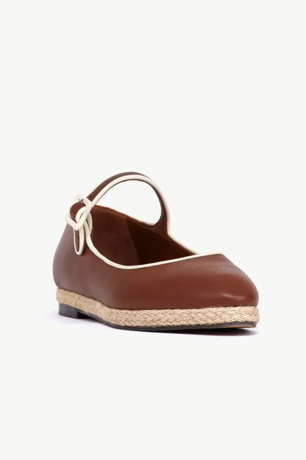 Giuliva Heritage Mary Jane Espadrilles in Leather<Women Shoes