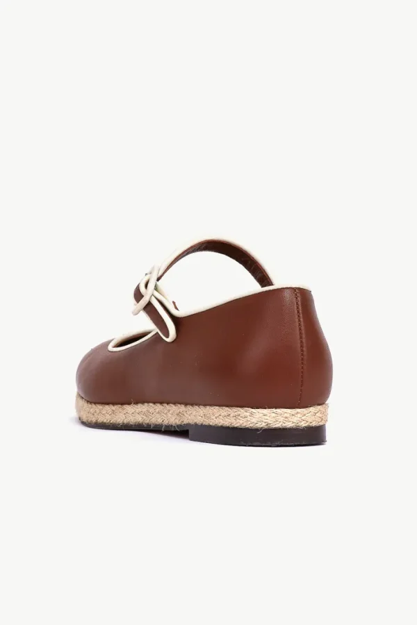 Giuliva Heritage Mary Jane Espadrilles in Leather<Women Shoes