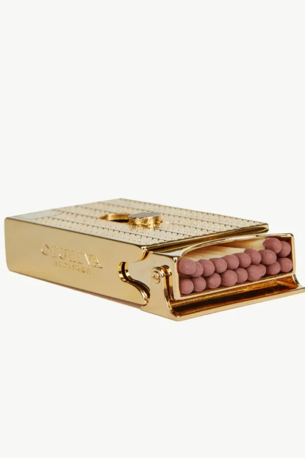 Giuliva Heritage Matches Box in Brass with Gold Finish<Women Accessories | Accessories