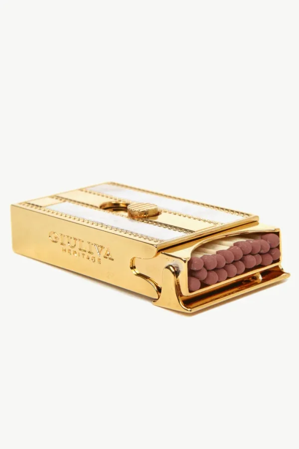 Giuliva Heritage Matches Box in Brass with Gold Finish<Women Accessories | Accessories