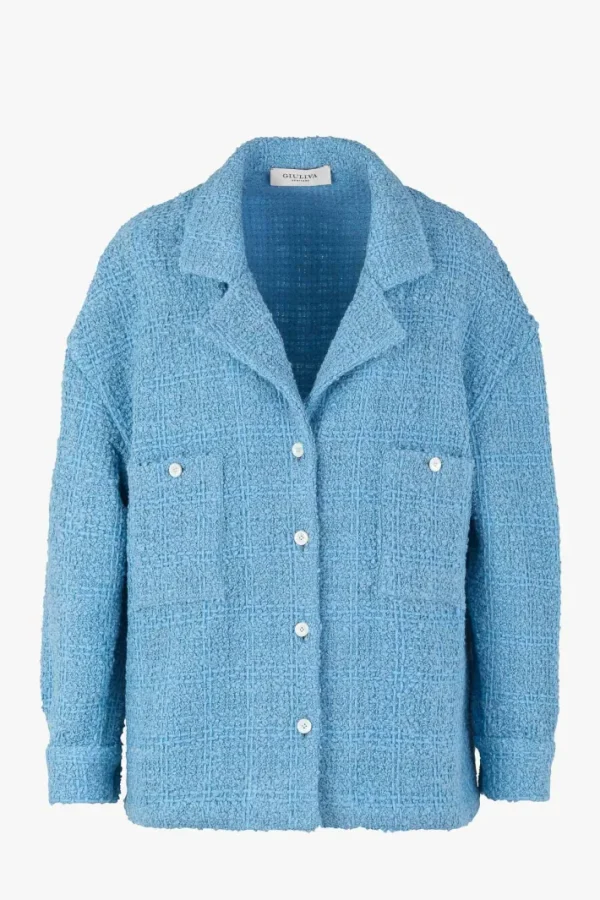 Giuliva Heritage Meryl Jacket in Wool and Mohair Bouclé<Women Tops