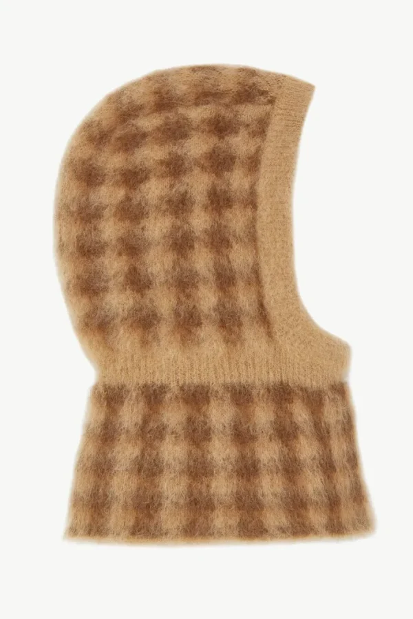 Giuliva Heritage Miranda Balaclava in Mohair Blend Houndstooth< Accessories