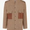 Giuliva Heritage Newton Jacket in Wool Herringbone< Jackets