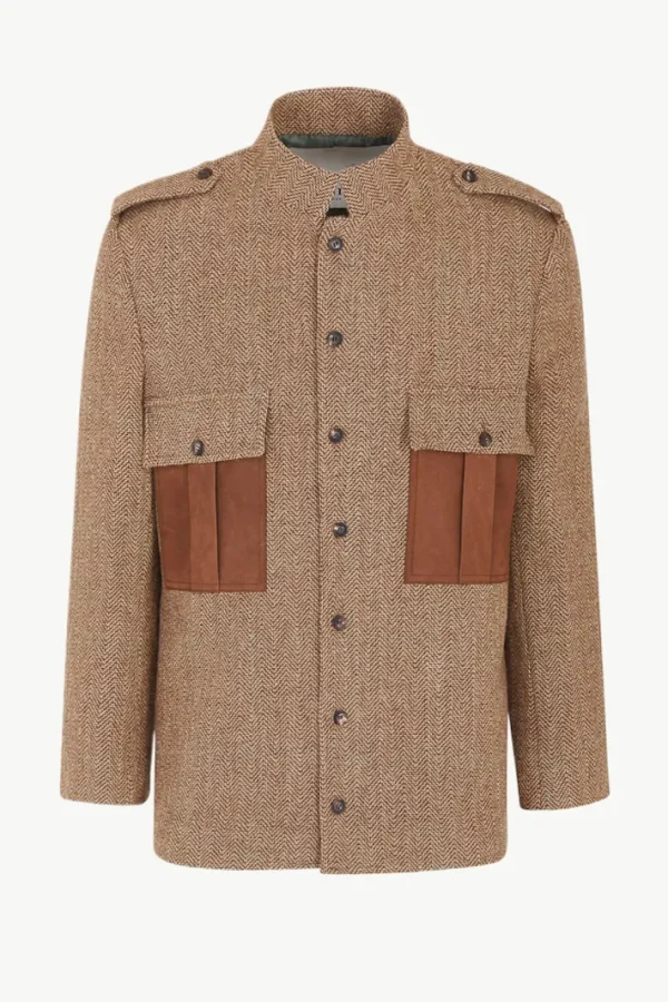 Giuliva Heritage Newton Jacket in Wool Herringbone< Jackets