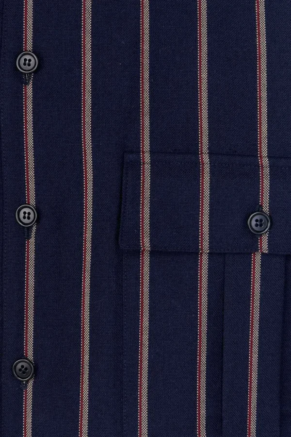 Giuliva Heritage Newton Jacket in Wool Pinstripe< Jackets