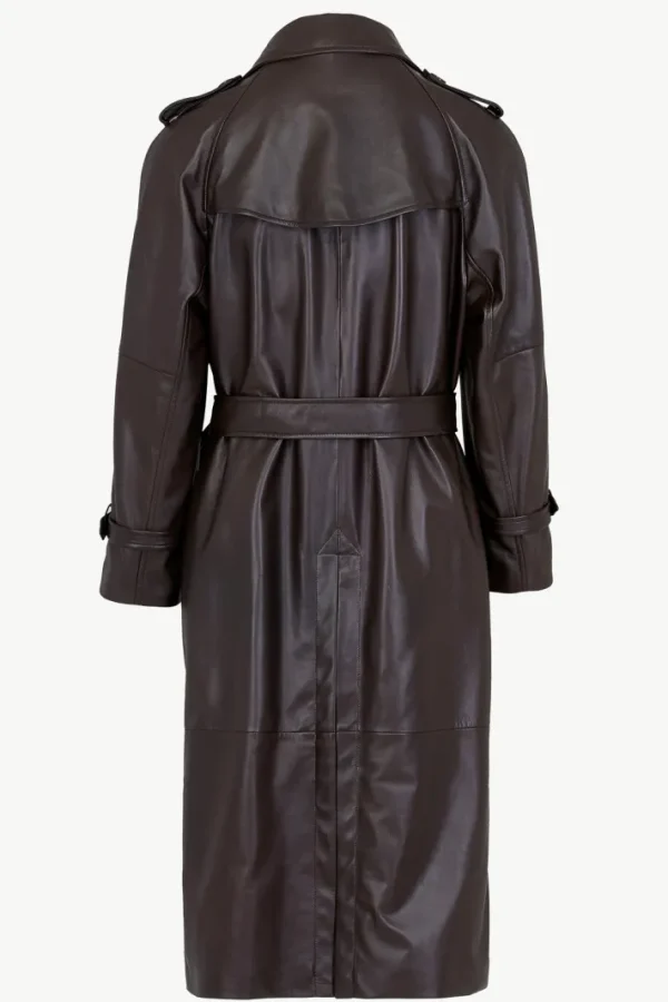 Giuliva Heritage Oscar Trench Coat in Leather< Coats