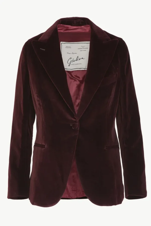 Giuliva Heritage Other Smoking Blazer in Velvet<Women Blazers