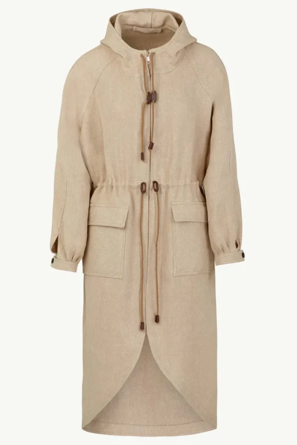 Giuliva Heritage Parker Coat in Linen Cordura<Women Coats