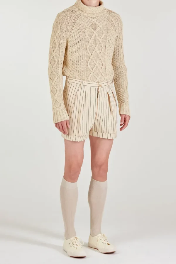 Giuliva Heritage Priamo Sweater in Linen Knit< Knitwear